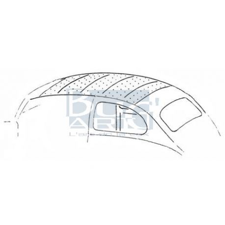 CIEL DE TOIT VINYL 73-79 STD BLANC perforé TMI